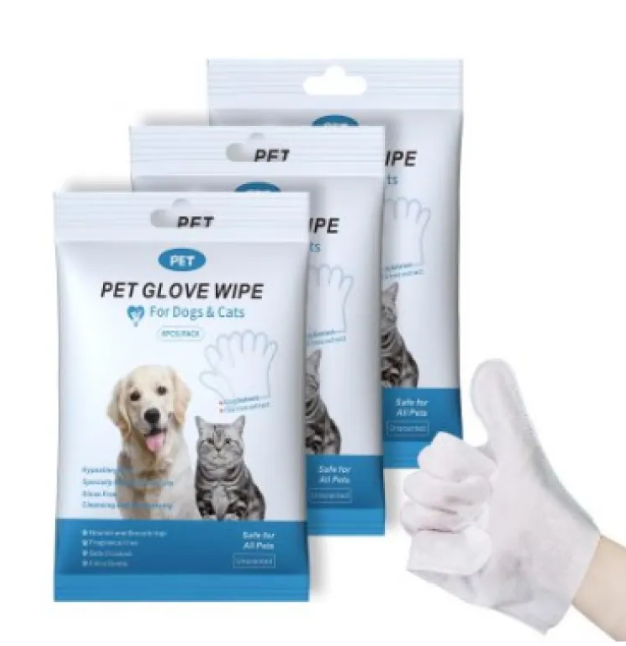 Pet Cleaning Gloves & Wipes – Gentle Grooming & Hygiene Kit for Dogs & Cats