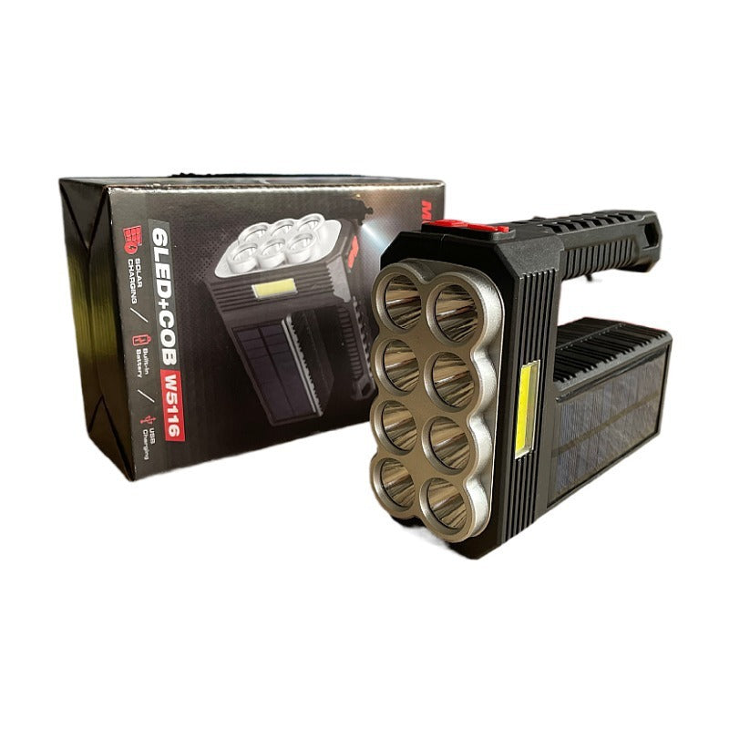 Linterna Led Recargable Solar Usb