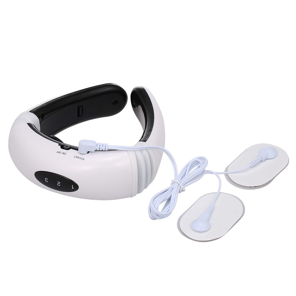 Nouvel appareil de massage électrique vibrant pour le cou et le dos, instrument de relaxation par stimulation musculaire pour les soins du cou et du dos