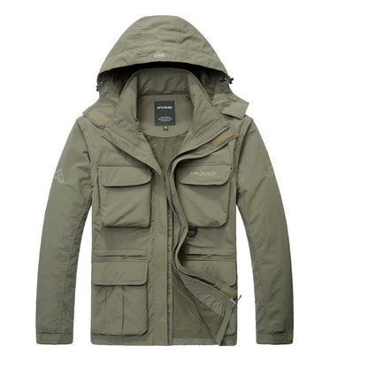 Winter thickened large outdoor tactical windbreaker