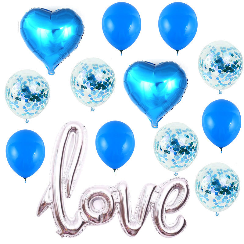 Grand ballon en aluminium une pièce « Je t'aime » pour la Saint-Valentin