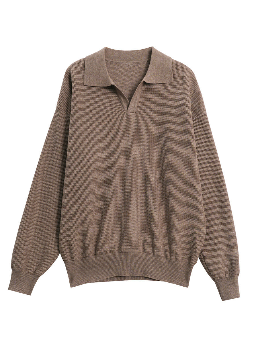 V-Neck Knit Sweater