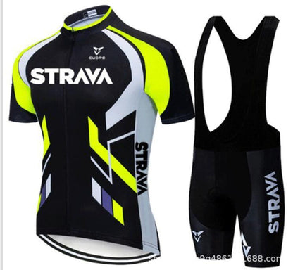 Jersey Sets Red Bicycle Short Sleeve Cycling Clothing Bike Cycling Jersey Bib Shorts