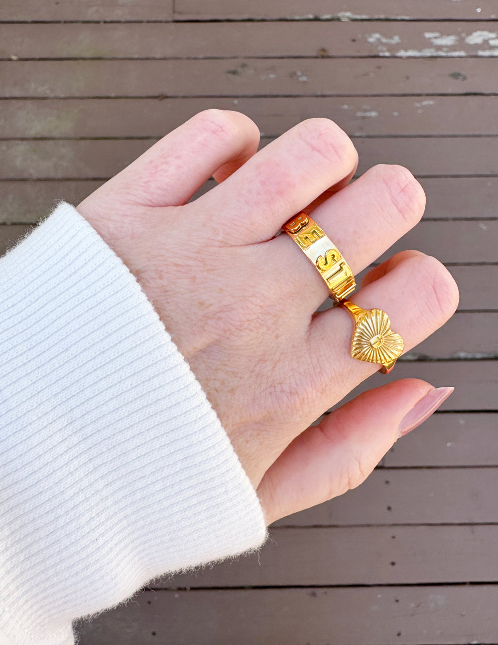 Bague Sceau Fleurie