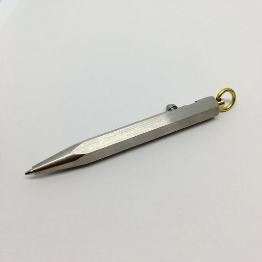 Six-sided stainless steel brass pen