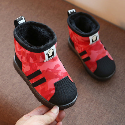 Zapatos infantiles de camuflaje con suela blanda