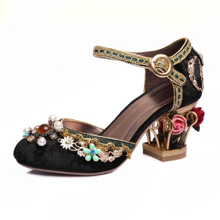 Large Size Retro Wedding Shoes