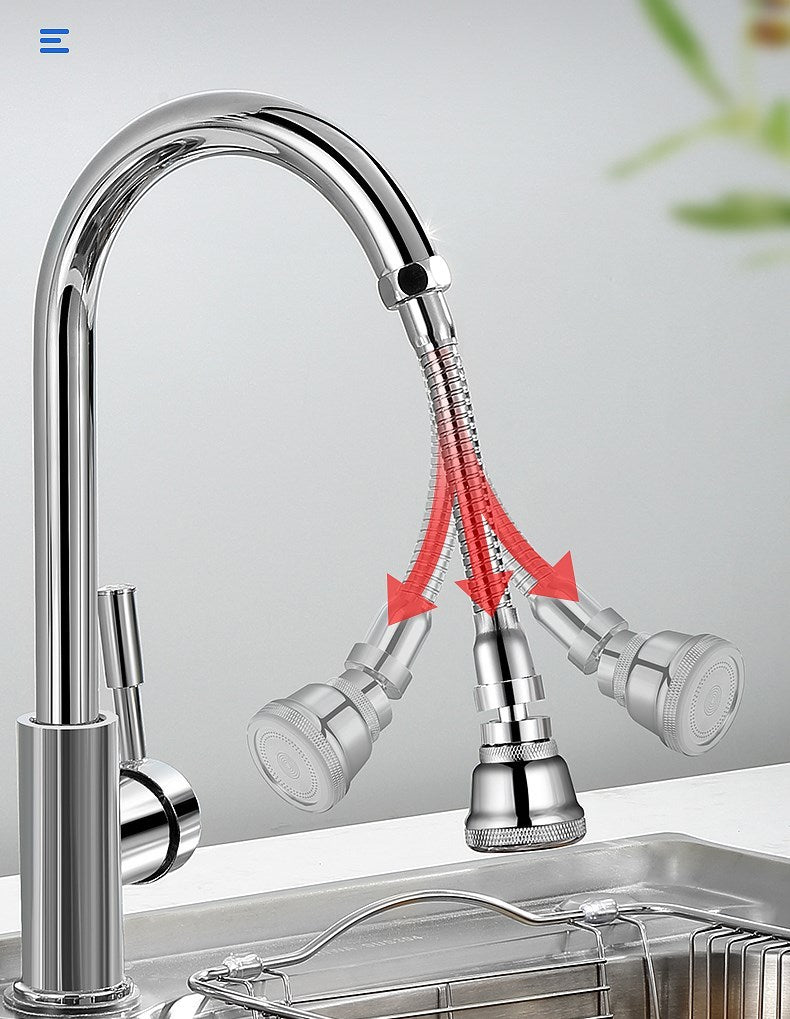 Stainless Steel Universal Joint Faucet Extender