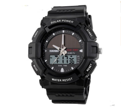 Solar Sport Watch – Waterproof Double Display for Outdoor & Everyday Wear