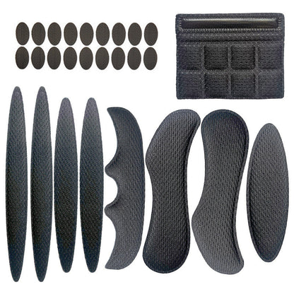 Cycling Bike Helmet Lining Universal Breathable Sponge Liner With Velcro Chin Pad Hot Press Molding
