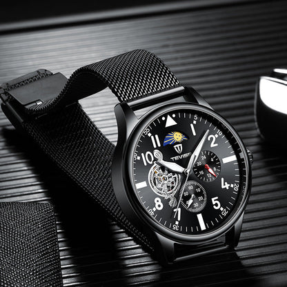 Montre Homme Étanche Tendance Campus Montre Mécanique Étudiante