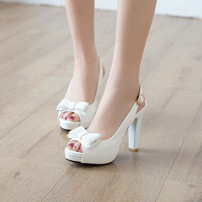 Bow High Heel Women Shoes