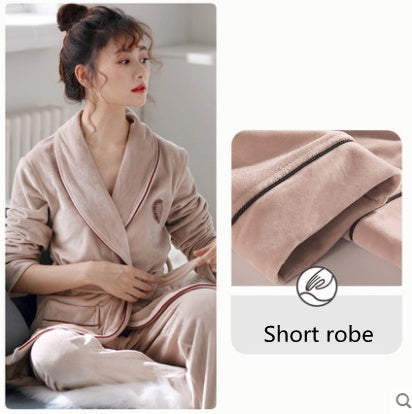 Robe unisexe d'hiver en velours de flanelle île de Bourgogne pour hommes et femmes
