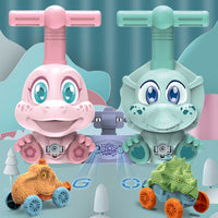 Voiture à billes à inertie pour enfants, jouet d'expérimentation scientifique, puzzle amusant, voiture à inertie, cadeau pour enfants, jouets dinosaures