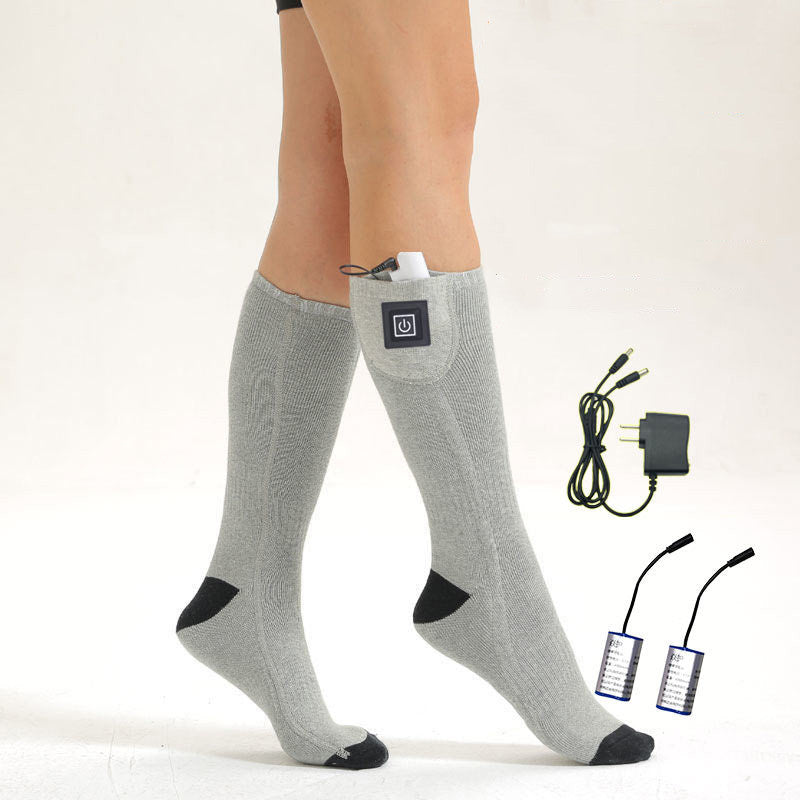 Electric Heating Thermostat Socks – USB Rechargeable Warm Foot Warmer Socks for Winter