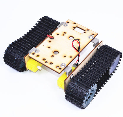 Economic Robot Single-layer Tank Chassis Building Blocks Wood Board