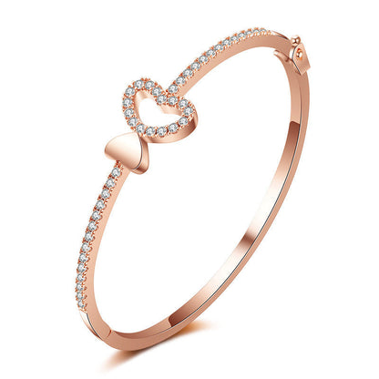Couple Men And Women Bracelets Heart Shaped