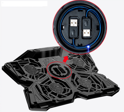 Base de refrigeración de ventilador de escape de computadora