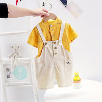 Ins Cute Print Smiley Face Strap Set Children's Set