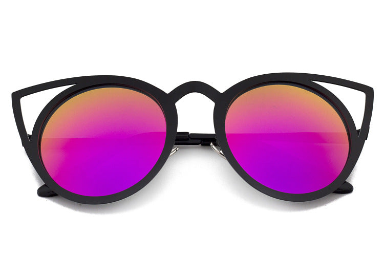 Colorful Reflective Cat’s Eye Sunglasses – Retro & Trendy UV Protection Eyewear