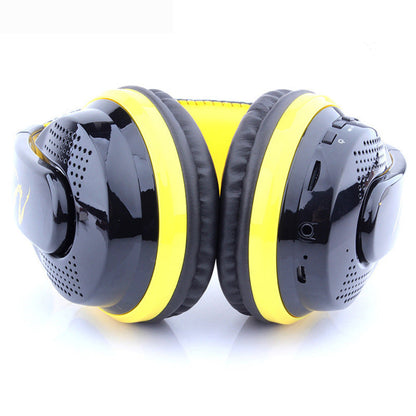 Auriculares inalámbricos azules de diadema