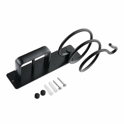 Porte-sèche-cheveux en aluminium spatial