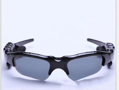 Midnight Black Titan Audio Specs | IPX4 Waterproof Smart Bluetooth 5.0 Sports Sunglasses with Wireless Mic & Open-Ear Audio