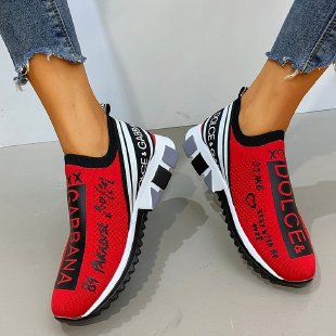 Zapatillas de punto calcetín para mujer, transpirables, deportivas, para parejas
