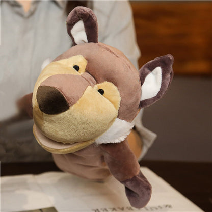 Hand puppet animal plush cartoon early childhood dolls, toys, children's kindergarten story telling, hand puppet creative wholesale