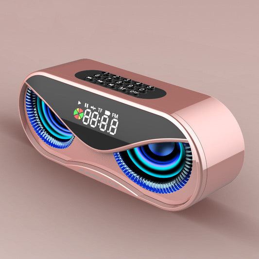 Lumières colorées, deux haut-parleurs, boutons numériques, chanson, haut-parleur Bluetooth