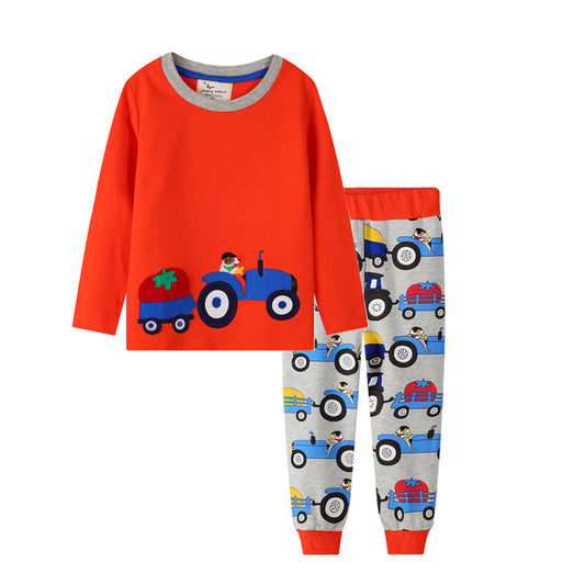 Conjunto de dos piezas de pantalón y camiseta de manga larga elegantes para niños
