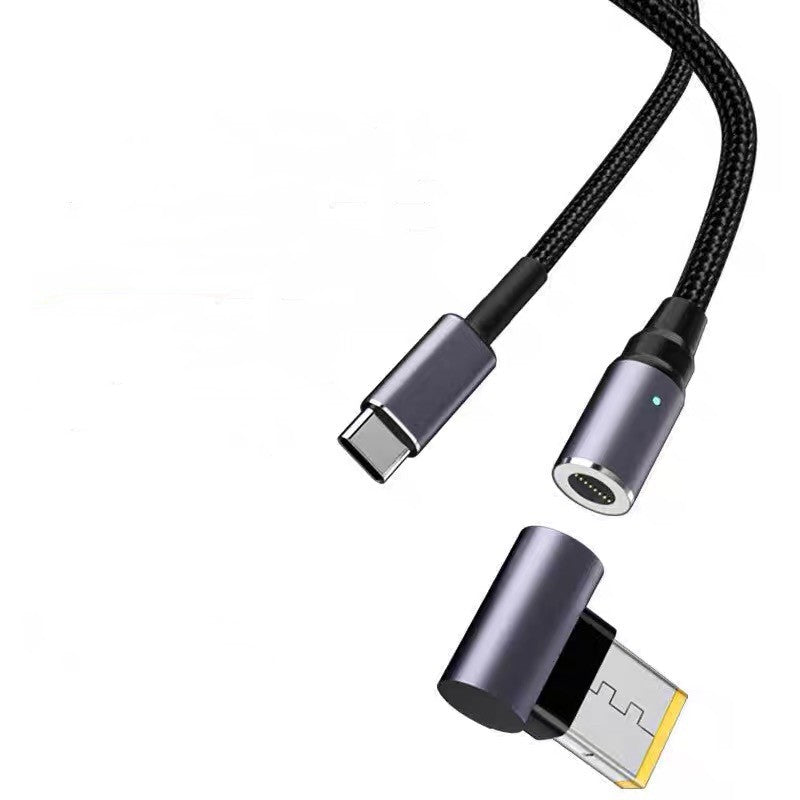 Cable de transferencia magnético de succión rápida PD con puerto cuadrado tipo C