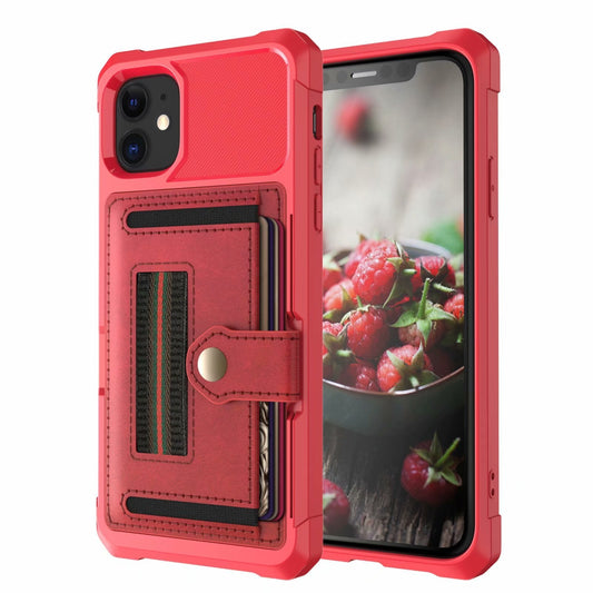 Slim TPU Card Slot iPhone Case – Solid Color Back Cover | iPhone 6–12 Series