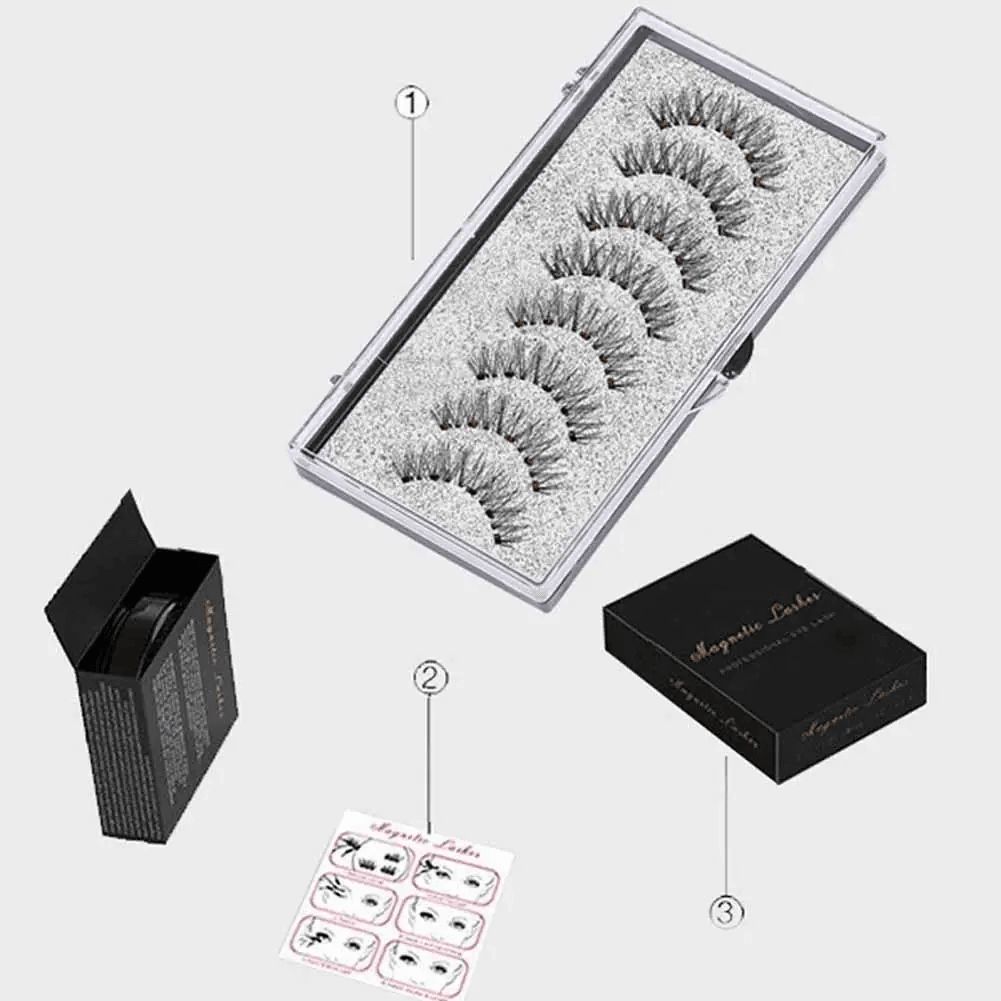 Cils magnétiques 3D réutilisables