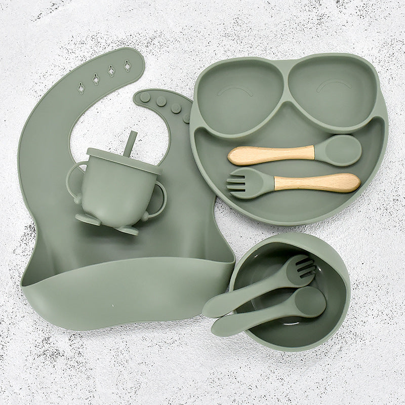 Assiette et bol d'apprentissage 11 pièces pour bébé