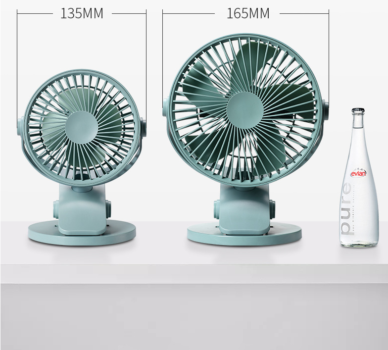 Mini ventilateur USB, grand vent, silencieux, pour bureau, anti-pincement, pour dortoir étudiant, lit, bureau, rechargeable, avec clip, mural