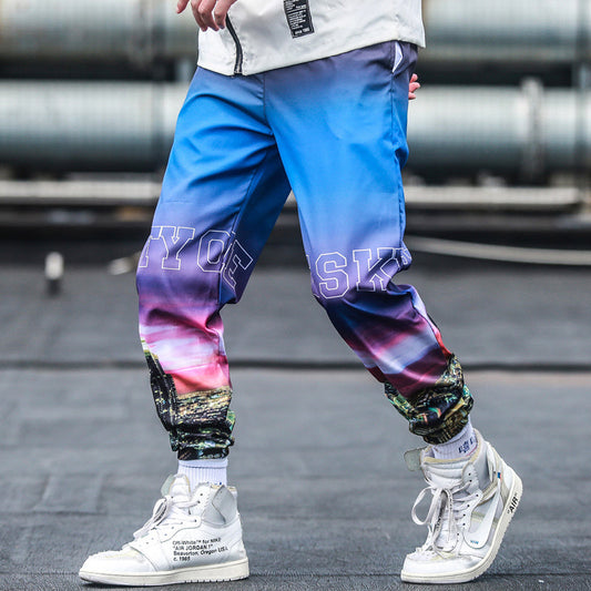 Pantalon de sport molletonné dégradé