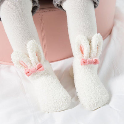 Chaussettes en velours de corail épaissies automne et hiver