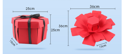 Nuevo embalaje hexagonal de regalo con caja sorpresa explosiva