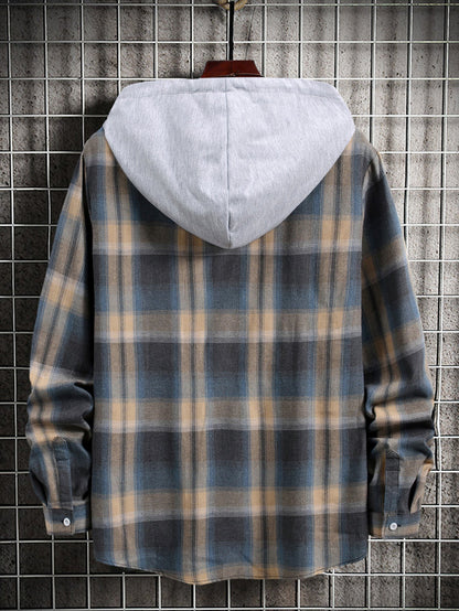 Loose Long-sleeved Blouse Plus Size Checkered Shirt