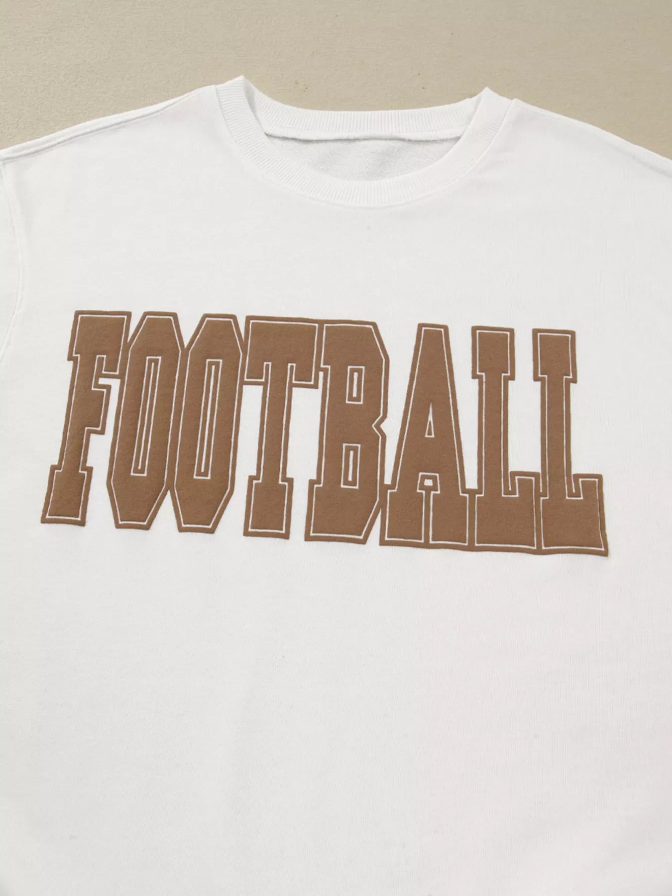 Sweat-shirt ras du cou avec lettrage graphique 3D FOOTBALL