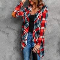 Women Check Shirt Loose Plus Size Jacket