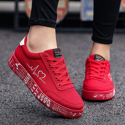 Love Print Canvas Shoes Decor