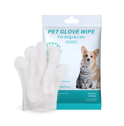 Pet Cleaning Gloves & Wipes – Gentle Grooming & Hygiene Kit for Dogs & Cats
