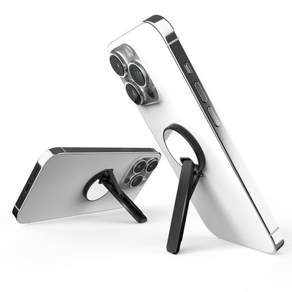 Aluminum Alloy Mobile Phone Bracket Horizontal And Vertical Available Rotating Decompression Back Paste Lollipop Small Mirror