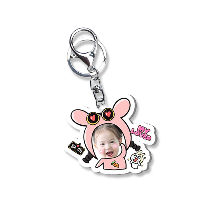 Personalización de fotos en llaveros