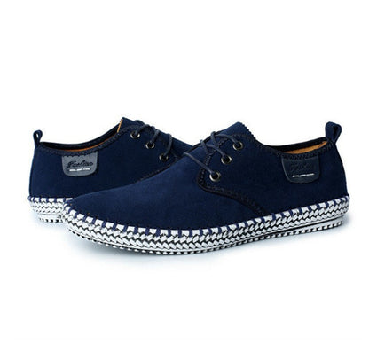 new casual shoes large size leather shoes handmade leather stitching men's shoes