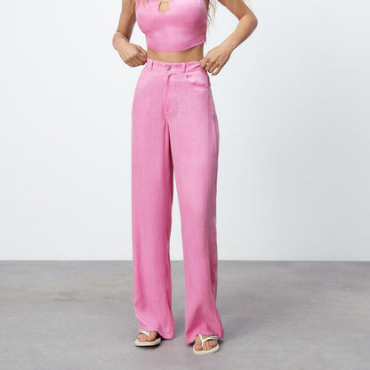 All-match Women's Summer New Product Line Decoration Drape Pants