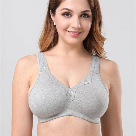 Sujetador con aros para mujer de talla grande, bralette 100E
