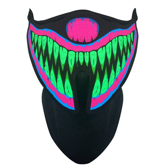 Masque de fête lumineux d'Halloween
